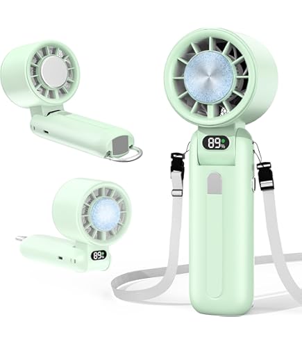 ハンディファン 冷却プレート搭載 携帯扇風機 冷感 手持ち扇風機